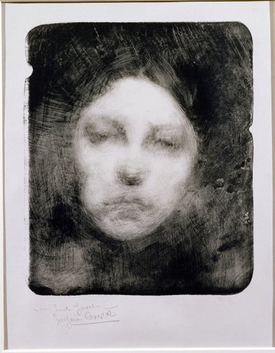 一个年轻女孩的头，1890年 作者 欧仁·卡里尔（EugèneCarrière）