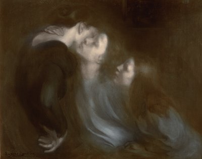 她母亲的亲吻，19世纪90年代 作者 欧仁·卡里尔（EugèneCarrière）