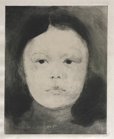 玛格丽特·卡瑞尔（MargueriteCarrière），1890年。 作者 欧仁·卡里尔（EugèneCarrière）