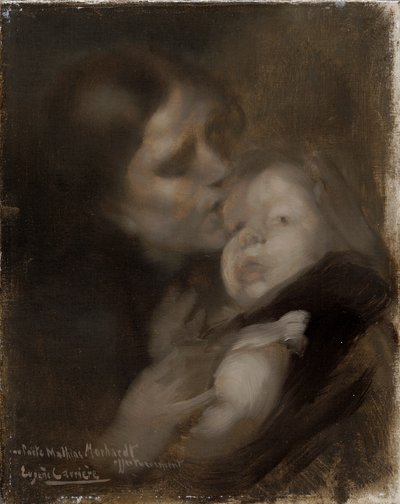 母亲和孩子》，约1890年 作者 欧仁·卡里尔（EugèneCarrière）
