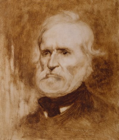 路易-奥古斯特-布朗基的肖像，1805-1881年，约1880年。 作者 欧仁·卡里尔（EugèneCarrière）
