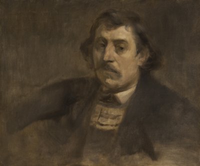 保罗·高更的肖像，1891年 作者 欧仁·卡里尔（EugèneCarrière）