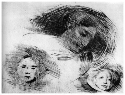 草图，c1870-1905 1924 作者 欧仁·卡里尔（EugèneCarrière）