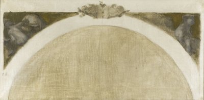 巴黎市政厅科学沙龙草图：La Géographie - La Géologie，1889 年至 1891 年（布面油画） 作者 欧仁·卡里尔（EugèneCarrière）
