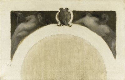 巴黎市政厅科学沙龙素描：《物理学--化学》，1889 至 1891 年间（布面油画） 作者 欧仁·卡里尔（EugèneCarrière）