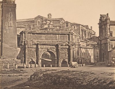塞普蒂米乌斯-塞维鲁的拱门，1848-52年。 作者 尤金·康斯坦