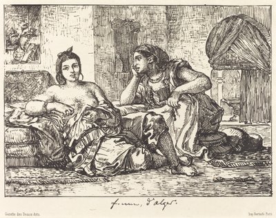 阿尔及尔的妇女，1833年。 作者 尤金·德拉克洛瓦