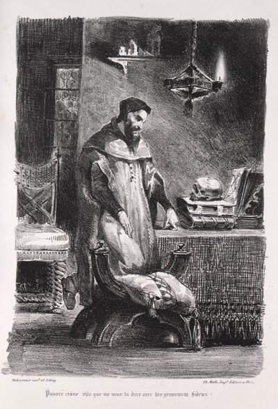 浮士德》插图更衣室里的浮士德 作者 Chez Ch. Motte，编辑，由 Libraire 的 Chez Sautelet 分发