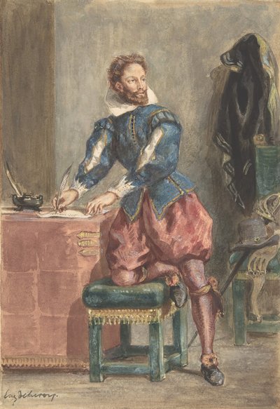 Mathurin Régnier，约1846年。 作者 尤金·德拉克洛瓦