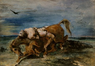 Mazeppa on the Dying Horse ，1824年。 作者 尤金·德拉克洛瓦