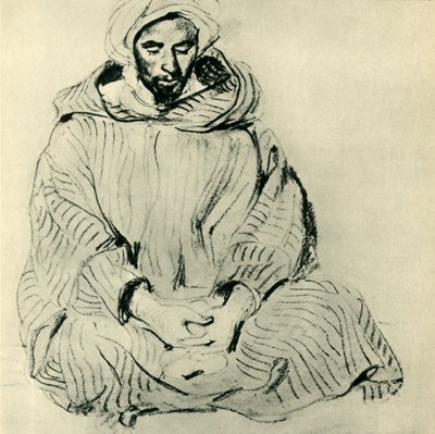 祈祷阿拉伯人，1832年，1943年。 作者 费迪南德·维克多·尤金·德拉克罗瓦
