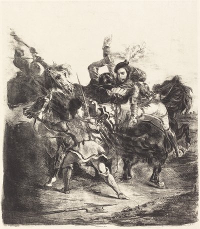 魏斯林根被戈茨的部队攻击 魏斯林根被戈茨的人攻击，1836年。 作者 尤金·德拉克洛瓦