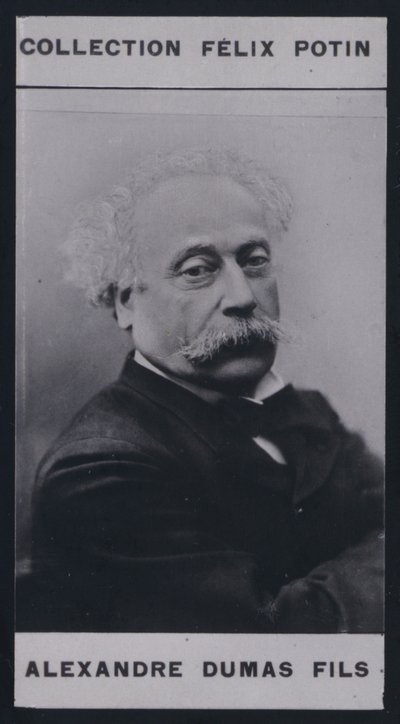 大仲马(Alexandre Dumas Fils)（1824-1895）（黑白照片）。 作者 欧洲摄影师