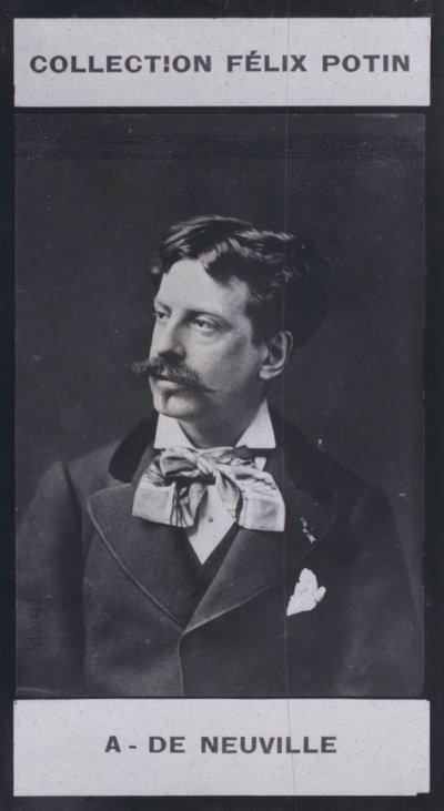 阿尔方斯-德-诺伊维尔（1836-1885）（黑白照片）。 作者 欧洲摄影师