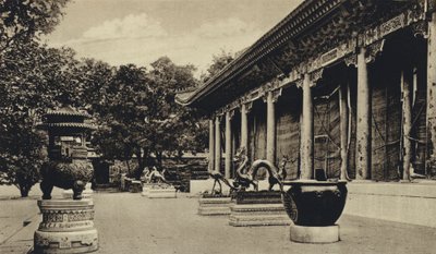 中国，佛堂（黑白照片 作者 欧洲摄影师
