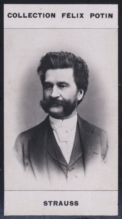 约翰-施特劳斯（1825-1899）（黑白照片）。 作者 欧洲摄影师