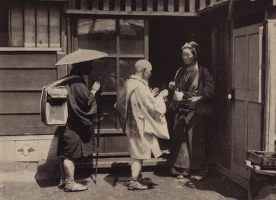 京都，朝圣者（黑白照片） 作者 欧洲摄影师