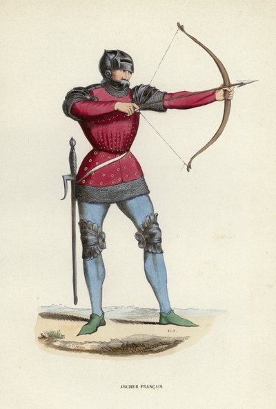 Archer Francais（彩色雕刻） 作者 欧洲学校
