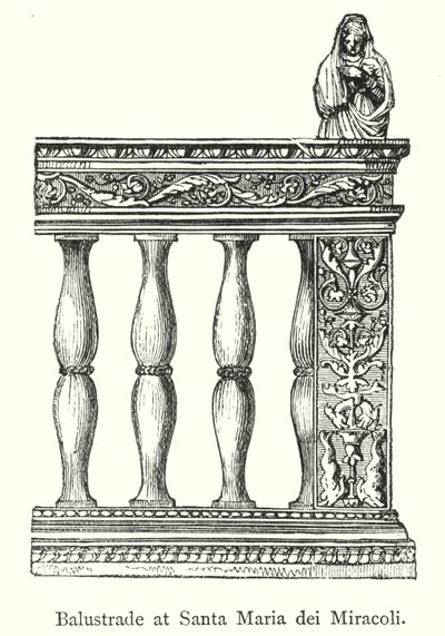 Santa Maria dei Miracoli 的栏杆（雕刻） 作者 欧洲学校