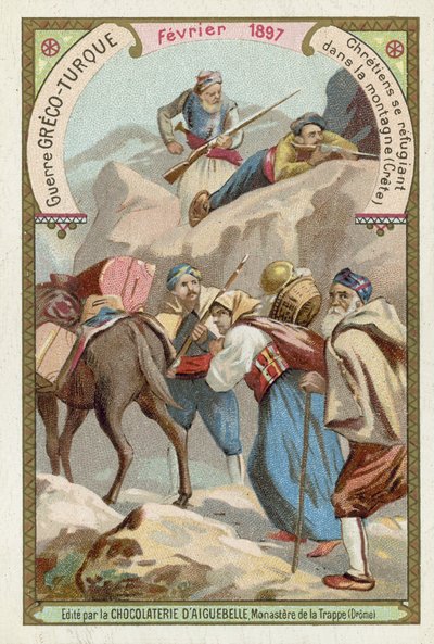 1897年2月，基督徒在克里特岛，希腊 - 土耳其战争中寻求庇护 作者 European School