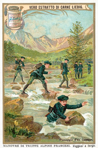 穿越山洪（chromolitho） 作者 欧洲学校