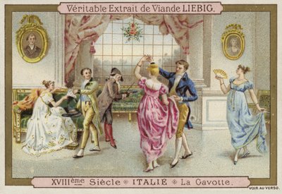 跳舞意大利Gavotte，18世纪 作者 欧洲学校