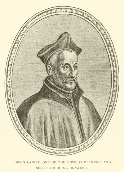 Diego Lainez, one of the first companions and successor of st Ignatius (engraving) 作者 欧洲学校