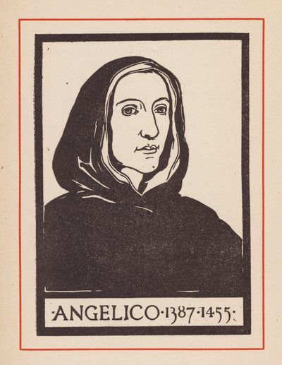 Fra Angelico，意大利文艺复兴时期艺术家（石版画） 作者 欧洲学校
