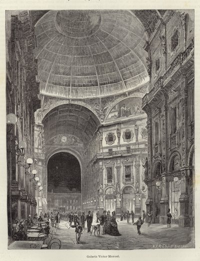Vittorio Emanuele II画廊 作者 欧洲学校