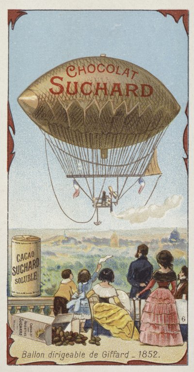 1852年Giffards飞船飞艇 作者 欧洲学校