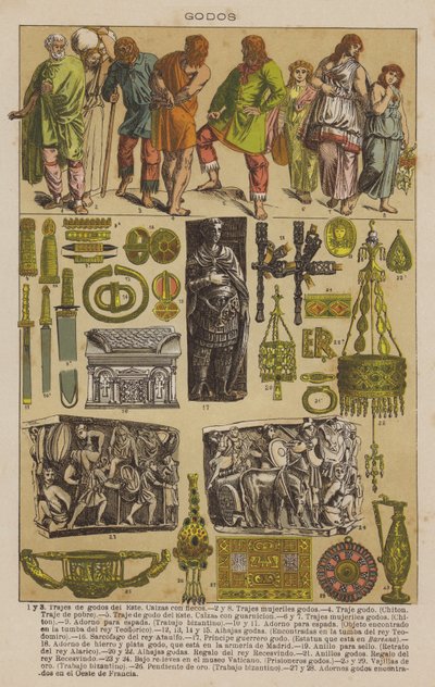 Godos (colour litho) 作者 欧洲学校