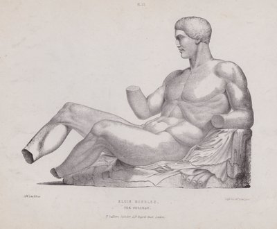 人体外在形态解剖图：埃尔金大理石，忒修斯（石版画） 作者 欧洲学校