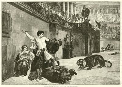 In the Arena, A brave stand for the Defenceless (engraving) 作者 欧洲学校
