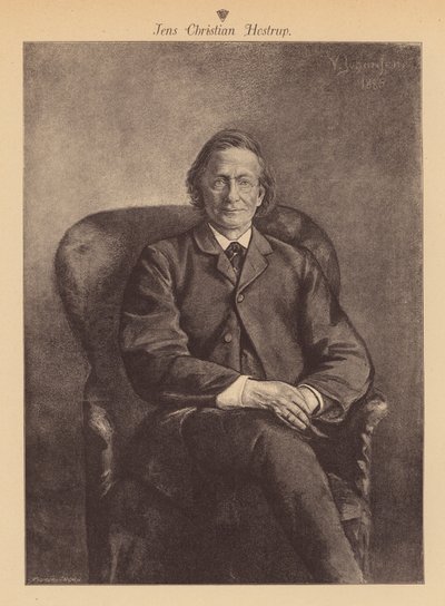 丹麦诗人和戏剧家 Jens Christian Hostrup（雕刻） 作者 欧洲学校