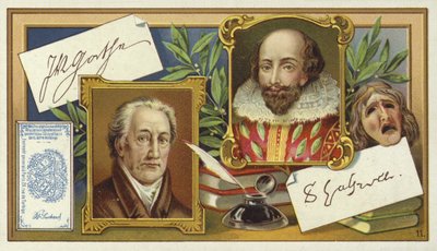 Johann Wolfgang von Goethe和Willliam Shakespeare 作者 欧洲学校
