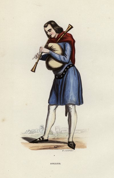 Jongleur（彩色雕刻） 作者 欧洲学校
