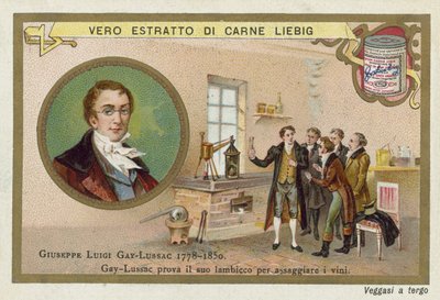 Joseph Louis Gay-Lussac，法国化学家和物理学家。 作者 欧洲学校
