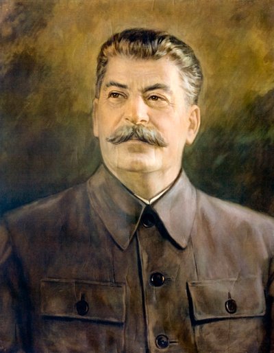 约瑟夫-斯大林，格鲁吉亚布尔什维克革命家、苏联政治家和领导人（彩色石版画） 作者 欧洲学校