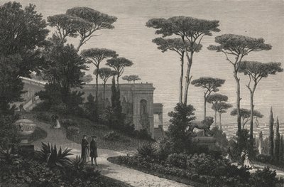 Le Monte-Pincio A Rome (雕刻版) 作者 欧洲学校