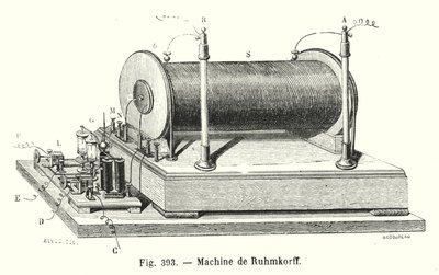 Machine de Ruhmkorff（雕刻） 作者 欧洲学校