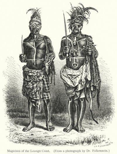 Magicians of the Loango Coast (engraving) 作者 欧洲学校