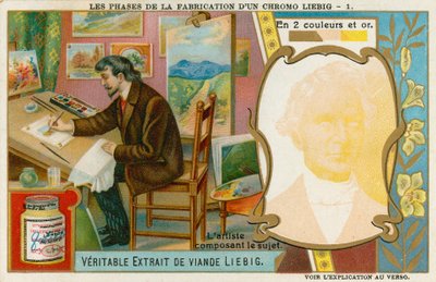 制作Liebig Chromolithograph 作者 欧洲学校