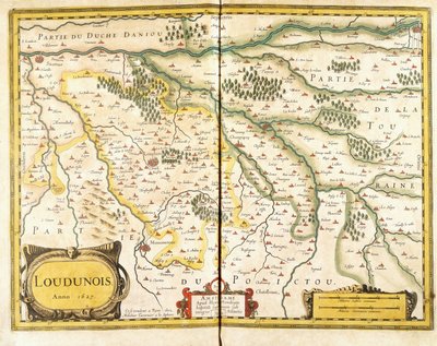 1627年和1631年的Loudunois地图 作者 欧洲学校