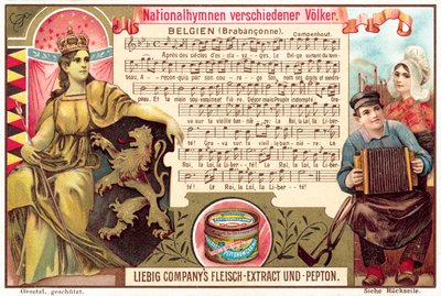 National anthem of Belgium (chromolitho) 作者 欧洲学校