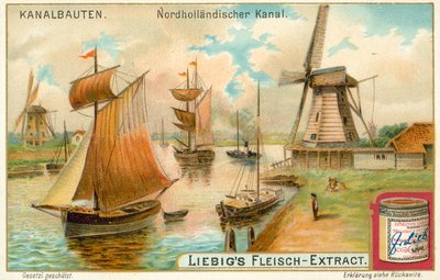 Noordhollandsch Kanaal, Netherlands (chromolitho) 作者 欧洲学校