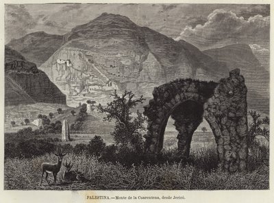 巴勒斯坦，检疫山，来自耶利哥 作者 欧洲学校