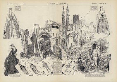 在巴黎歌剧院演出儒勒·马斯内的歌剧 Le Cid 作者 欧洲学校