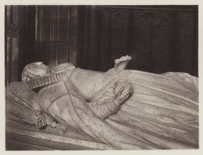 威斯敏斯特大教堂伊丽莎白女王之墓（石版画） 作者 欧洲学校