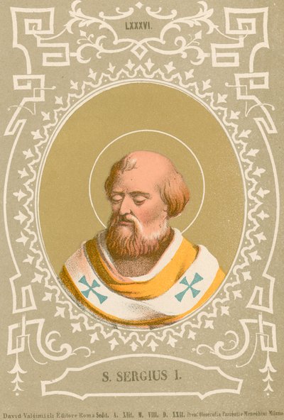 S Sergius I 作者 欧洲学校