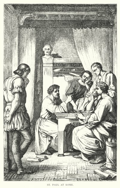 圣保罗在罗马（雕版画 作者 European School